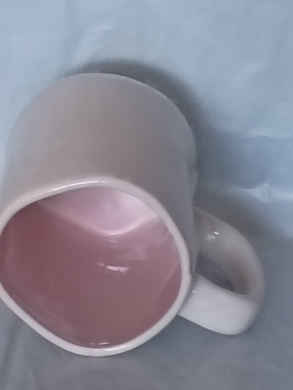 Rae Dunn Mama Bear White Cup Lavender Interior Ceramic Mug - Picture 5 of 6